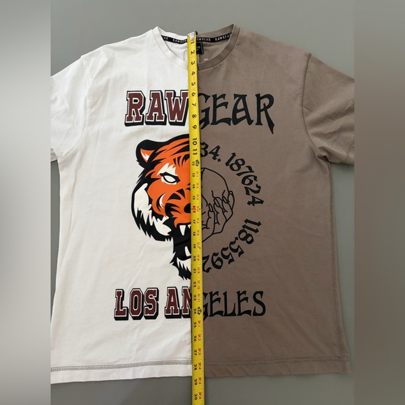 Raw Gear Rawgear LA Tiger Split Defy Heavyweight Short Sleeve Tee Shirt size M - Picture 6 of 8